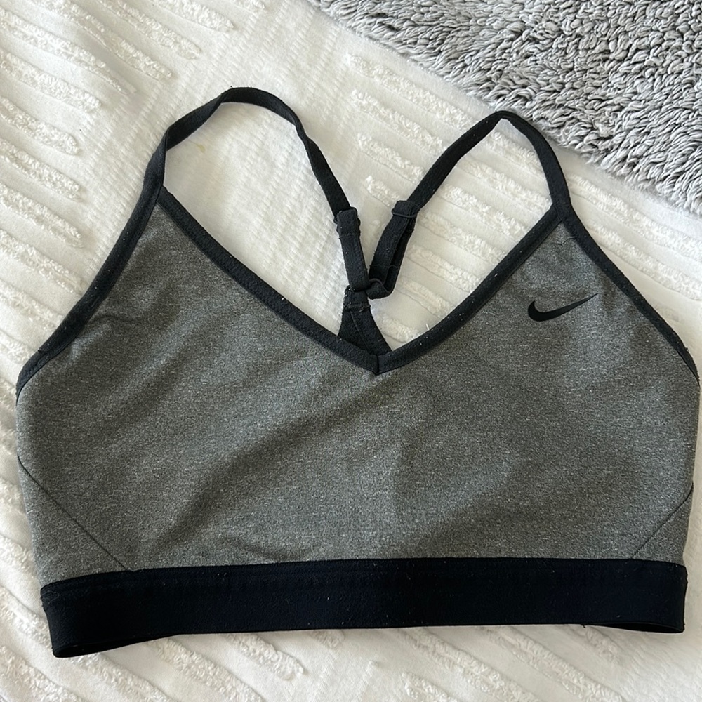 Grey Nike Sports Bra